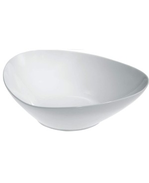 White Porcelain Salad Bowl