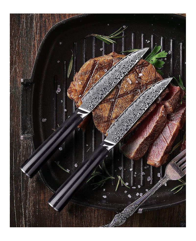 Wood Handle Kitchen Steak Knives