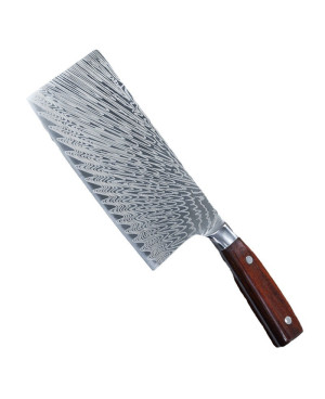 Wooden Handle Kitchen Butcher Cleaver Chef Knife