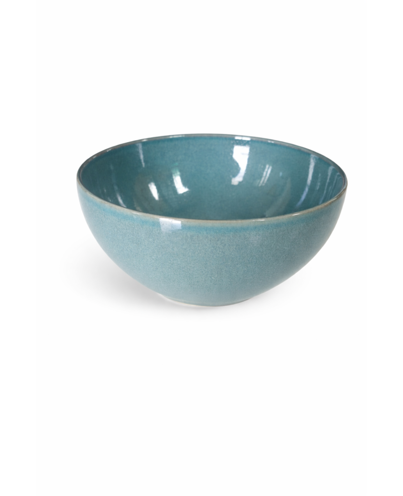 Capiz Verde Green Porcelain Serving Bowl